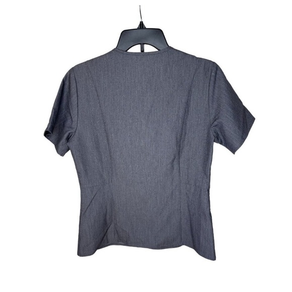 Figs Gray V-Neck Scrub Top - Picture 2 of 5